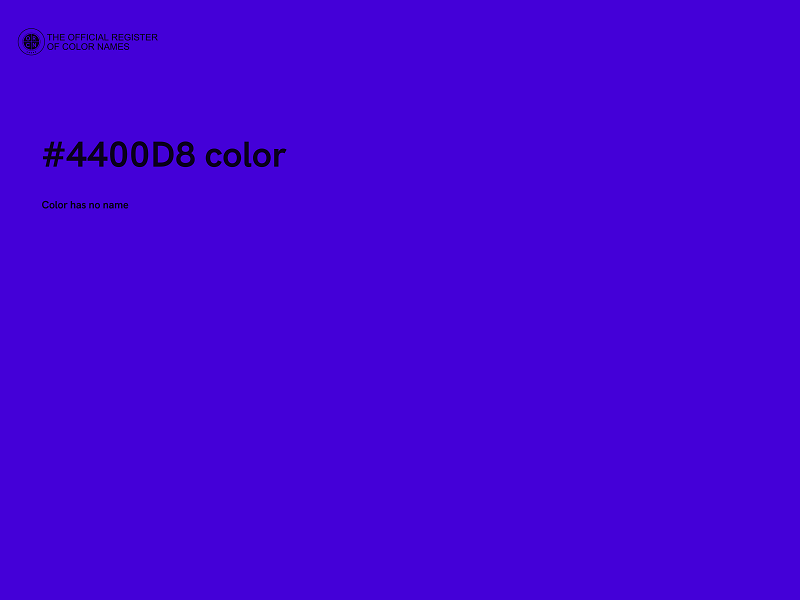 #4400D8 color image