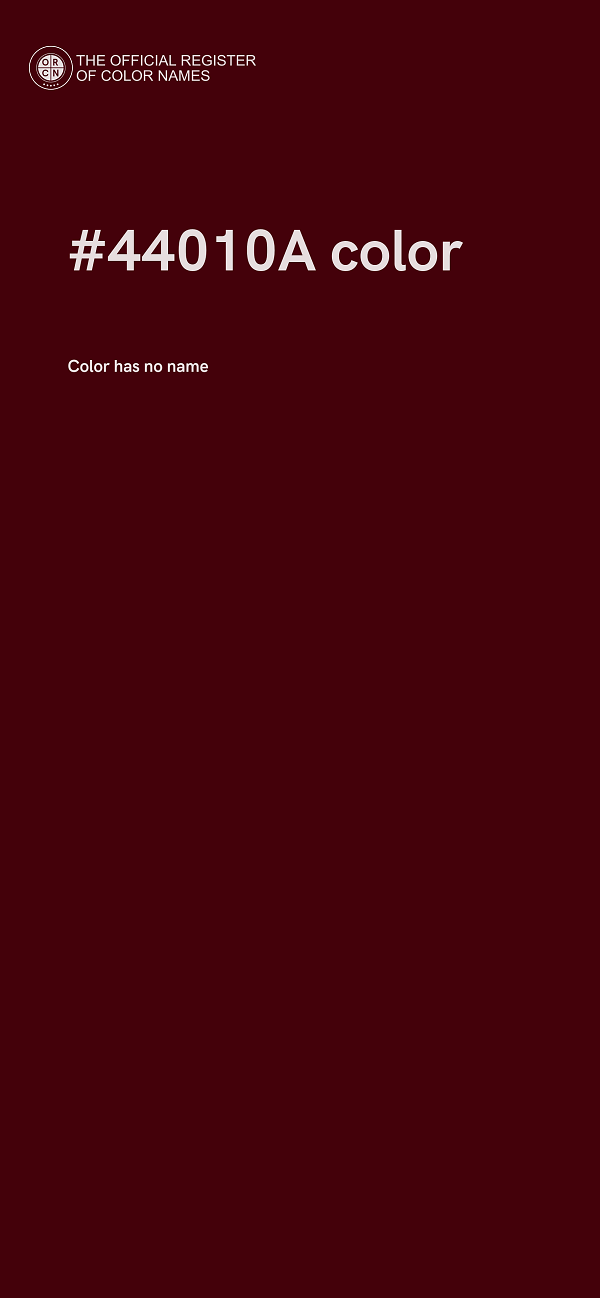 #44010A color image