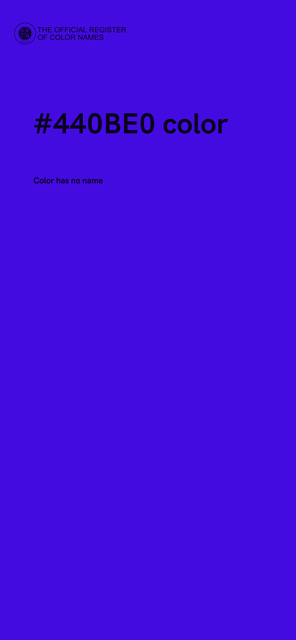 #440BE0 color image