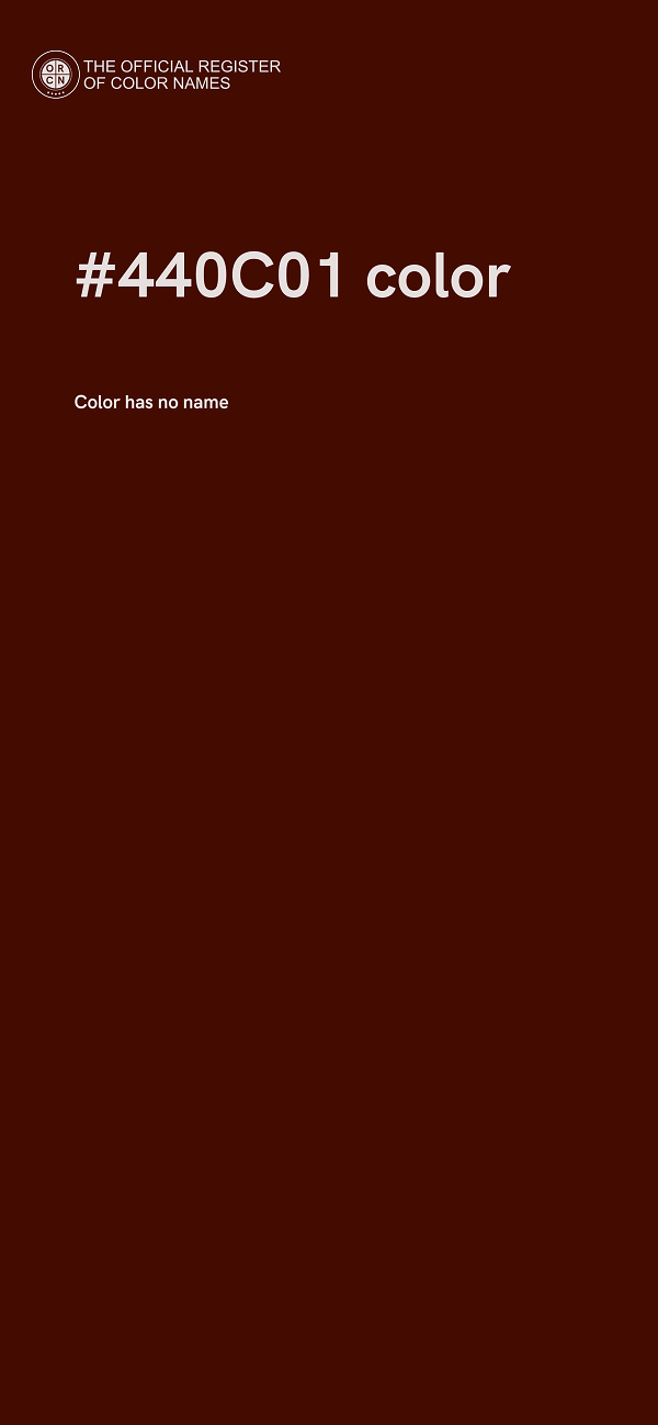 #440C01 color image
