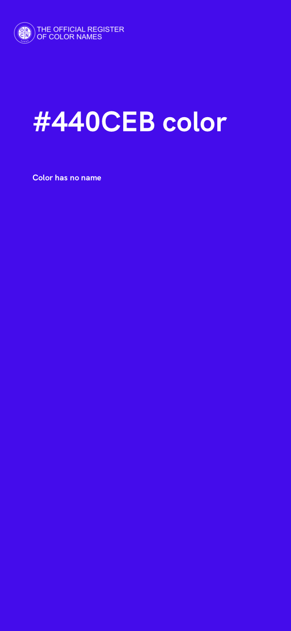 #440CEB color image