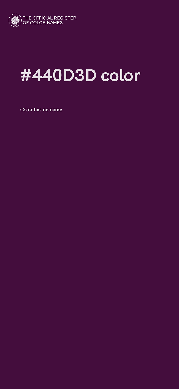 #440D3D color image