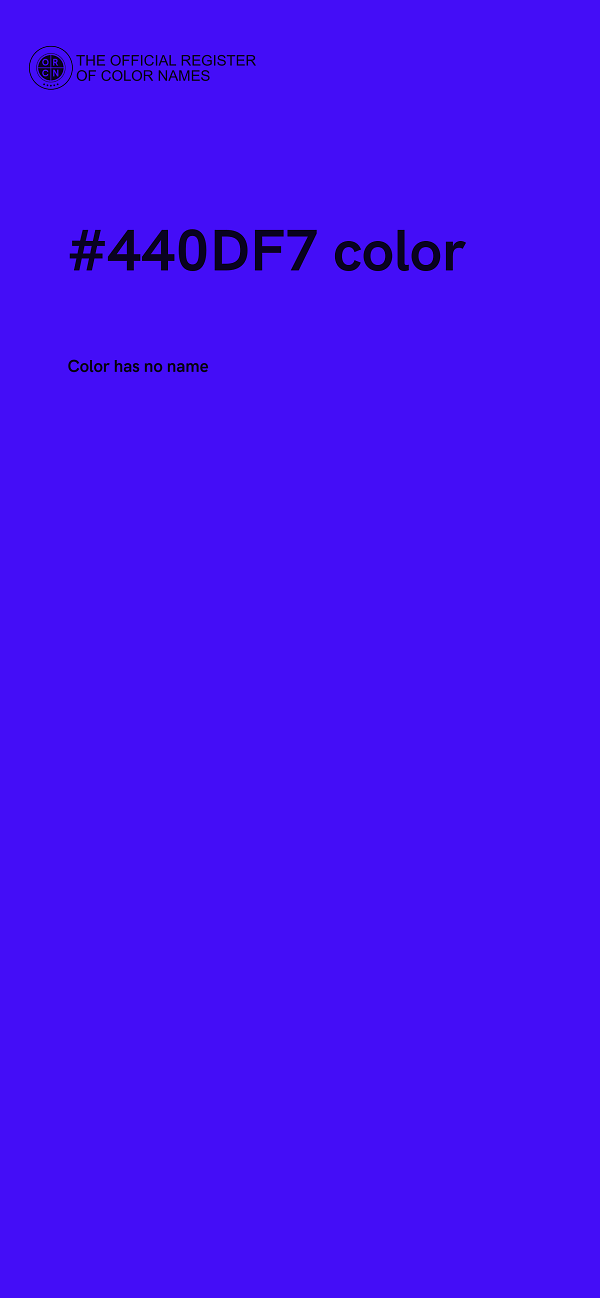 #440DF7 color image