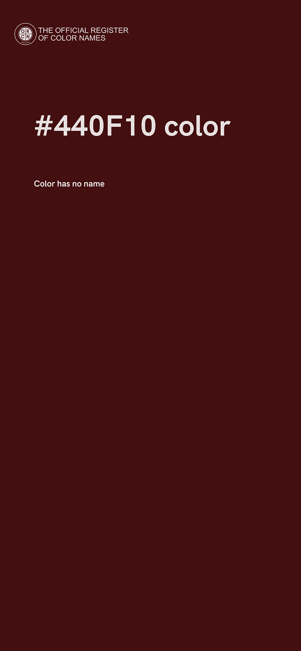 #440F10 color image