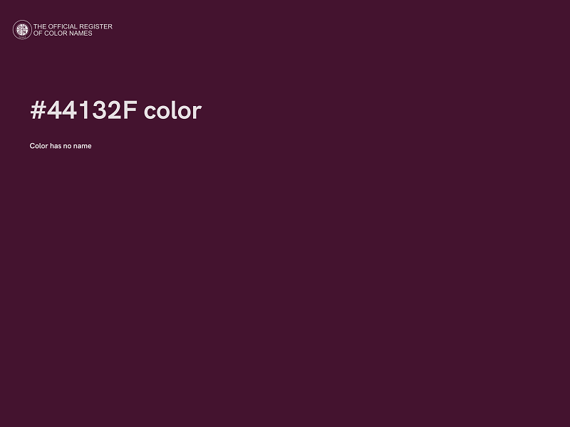 #44132F color image