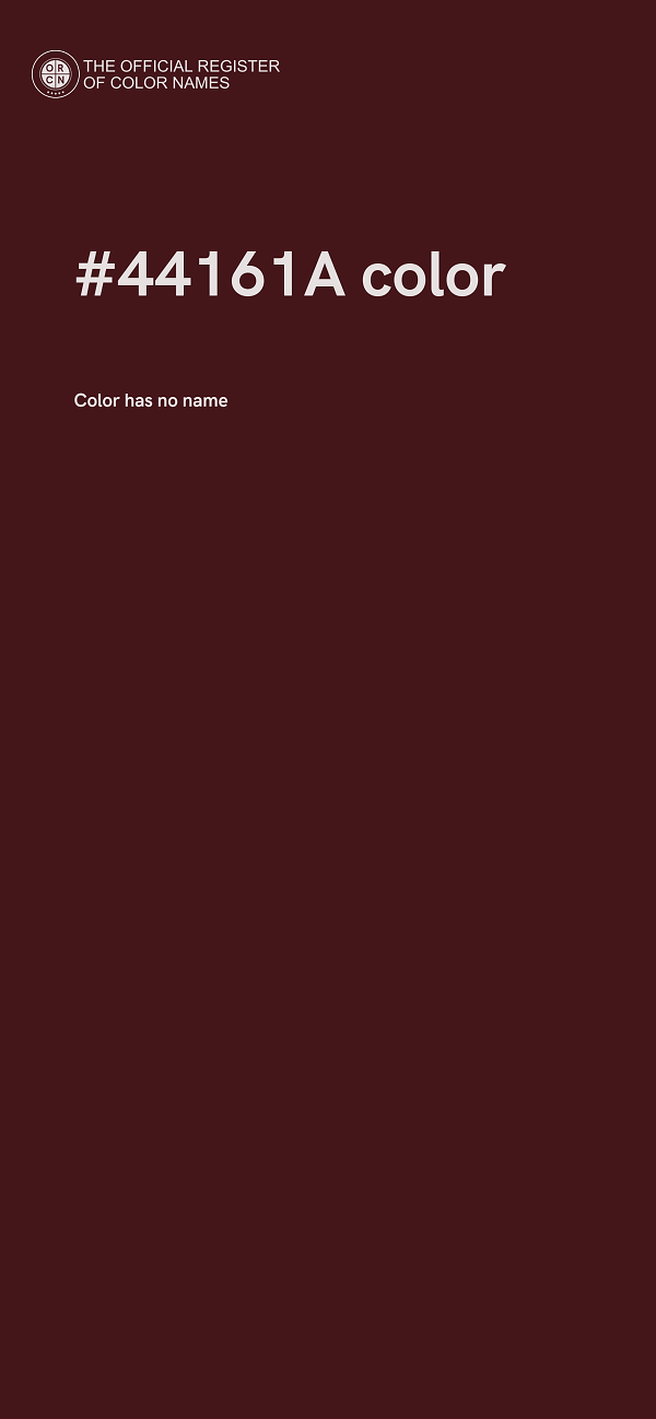 #44161A color image