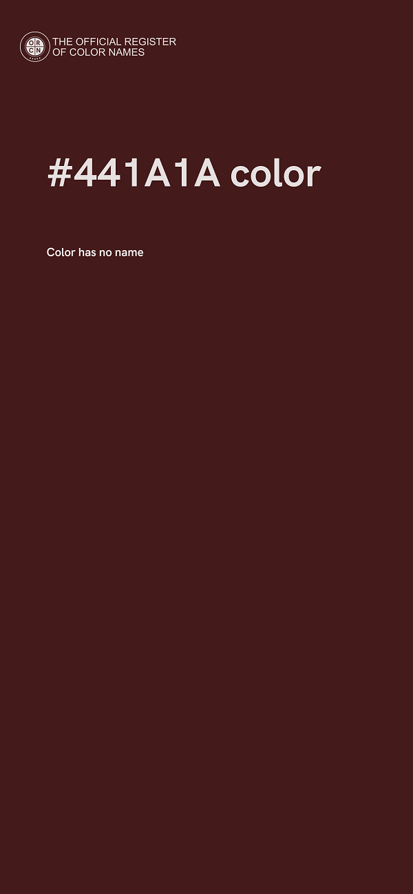 #441A1A color image