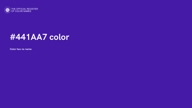#441AA7 color image