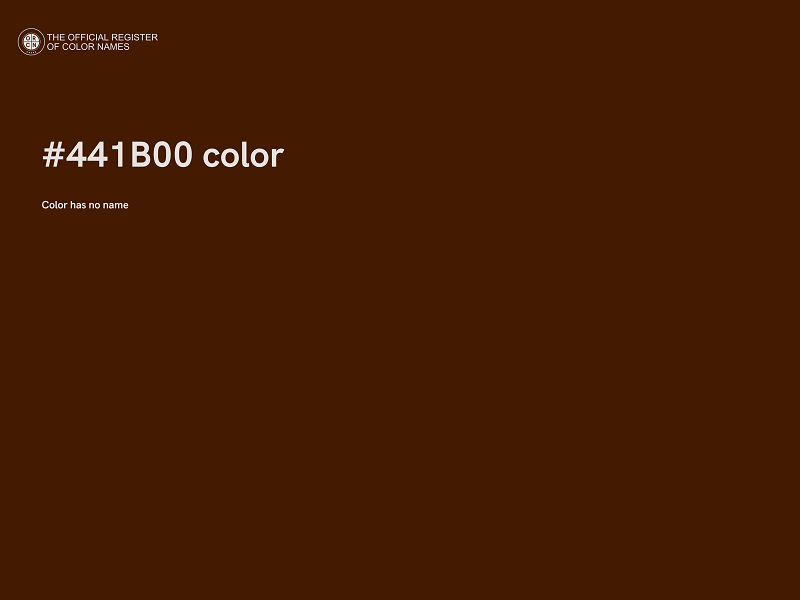 #441B00 color image