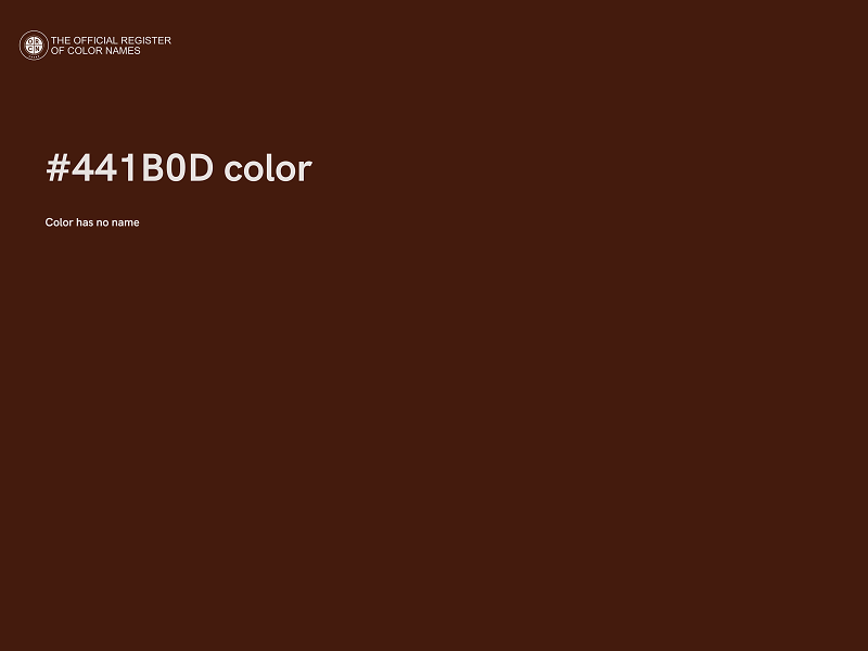 #441B0D color image