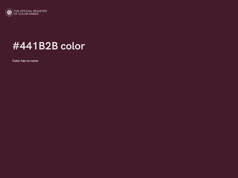 #441B2B color image