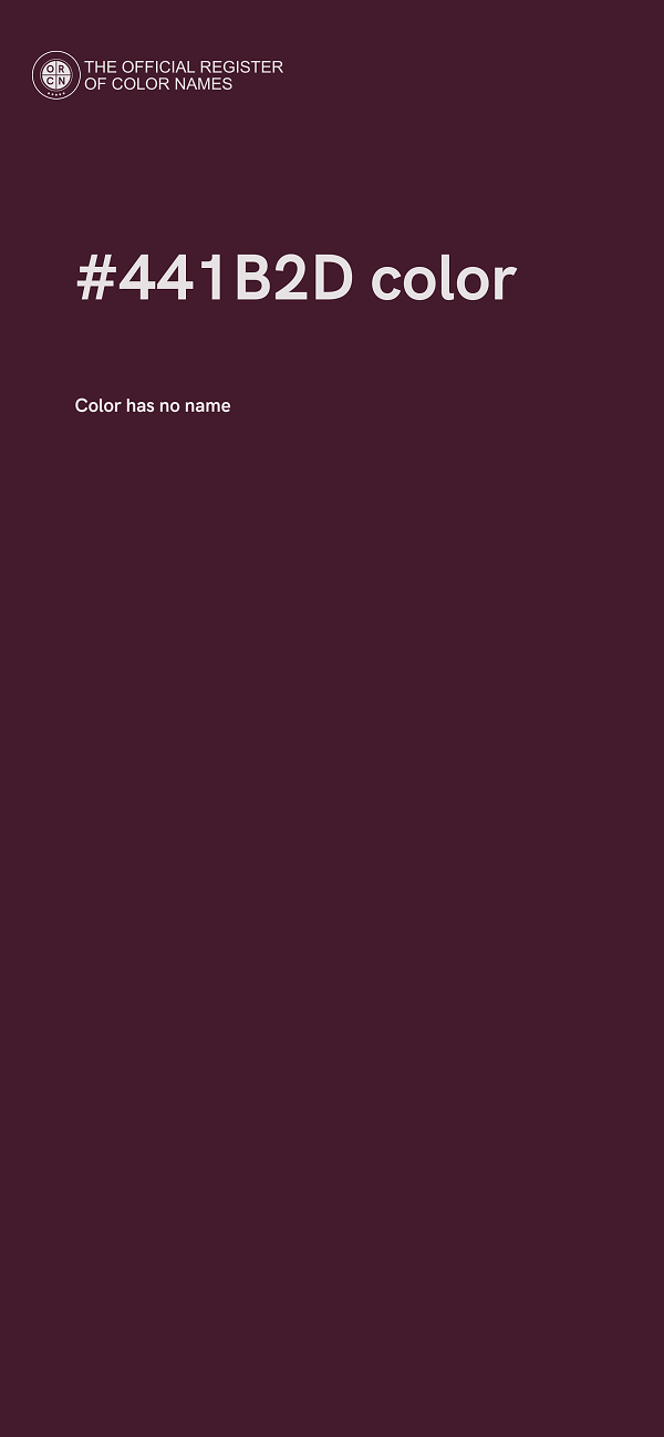 #441B2D color image