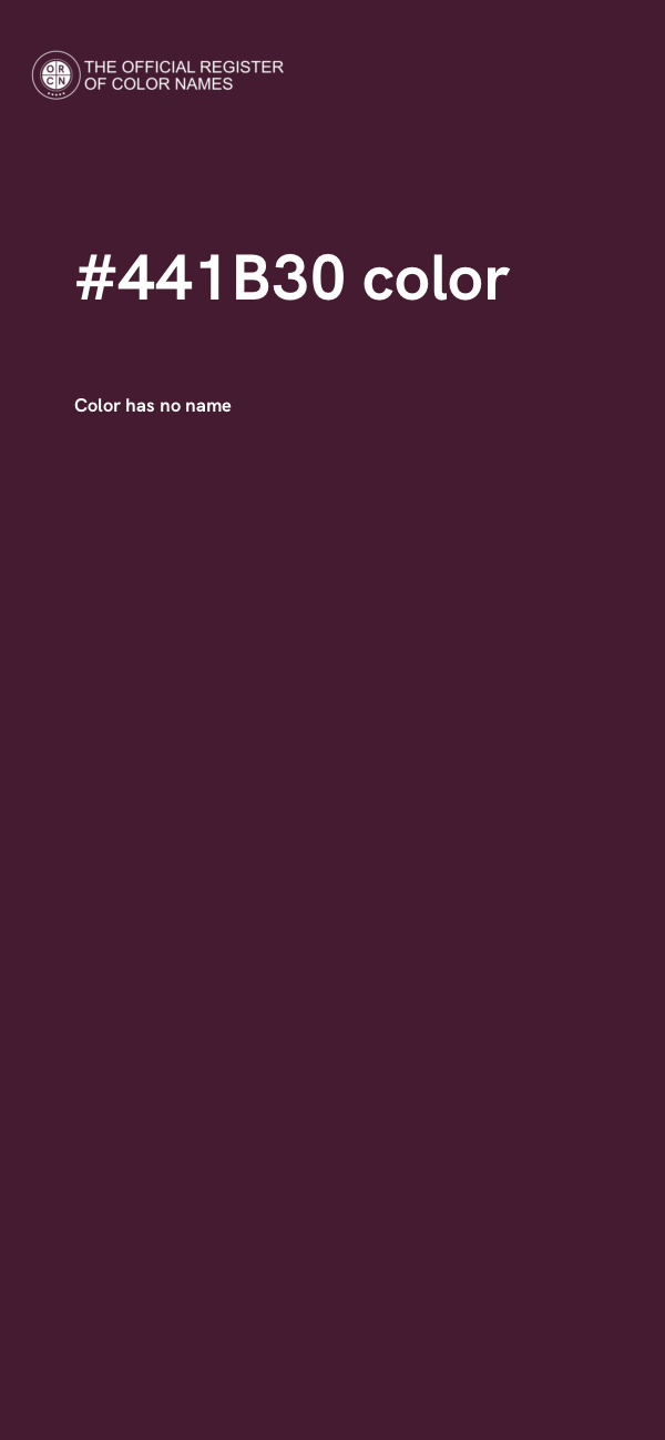 #441B30 color image