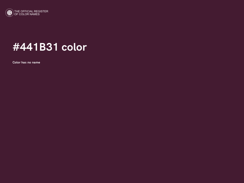 #441B31 color image