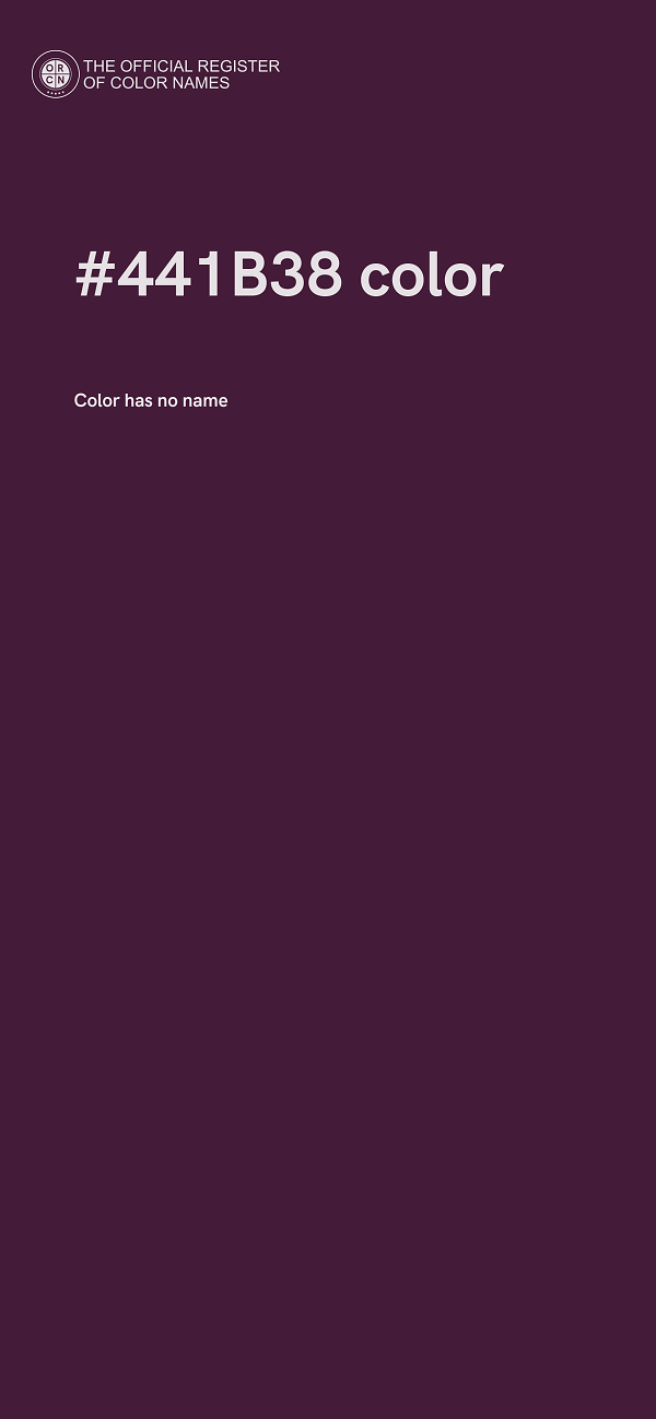 #441B38 color image