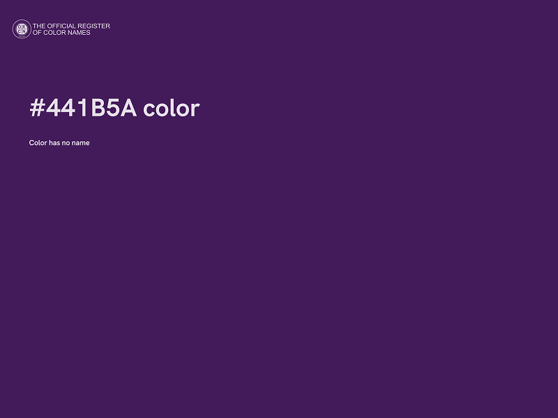 #441B5A color image