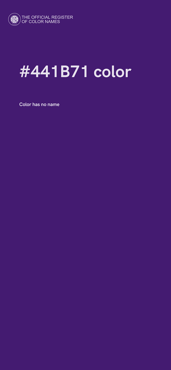 #441B71 color image