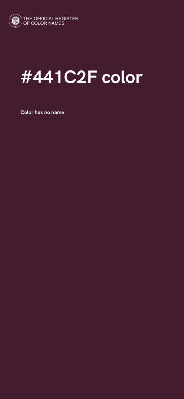 #441C2F color image