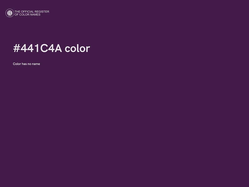 #441C4A color image