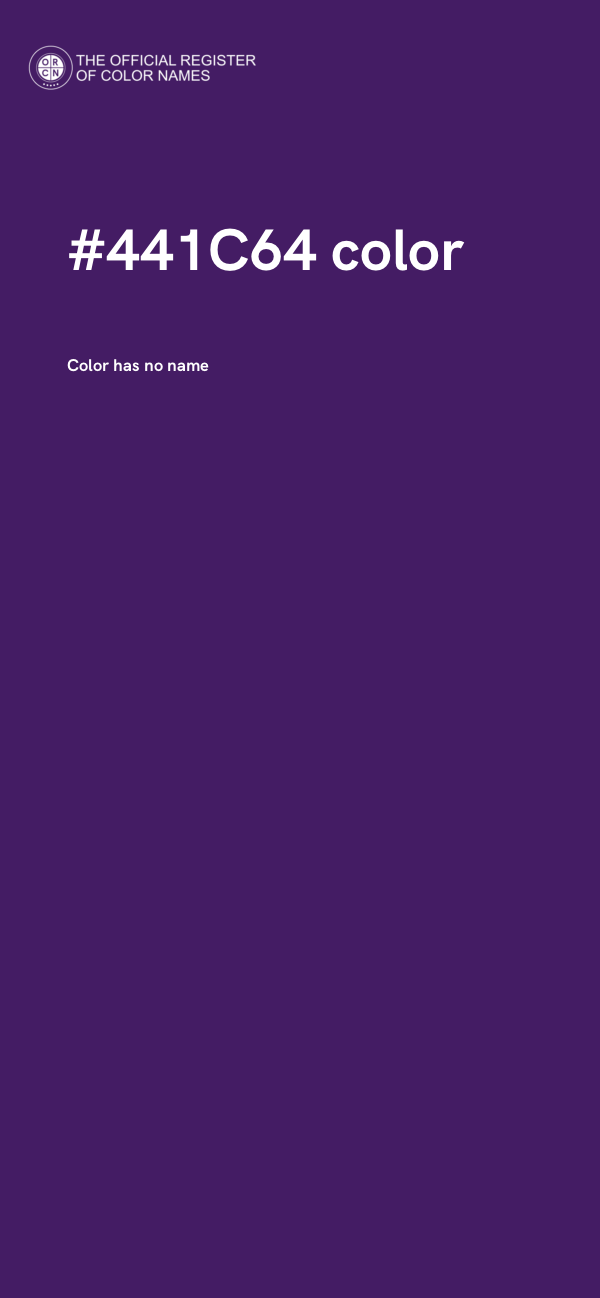 #441C64 color image