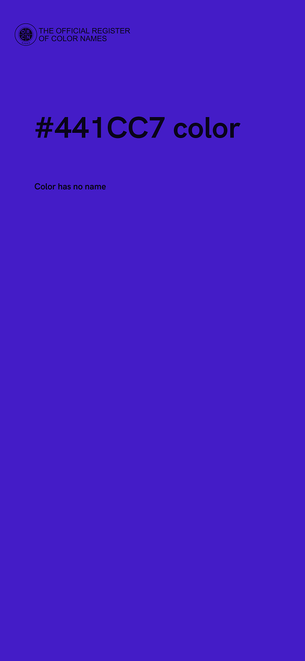#441CC7 color image