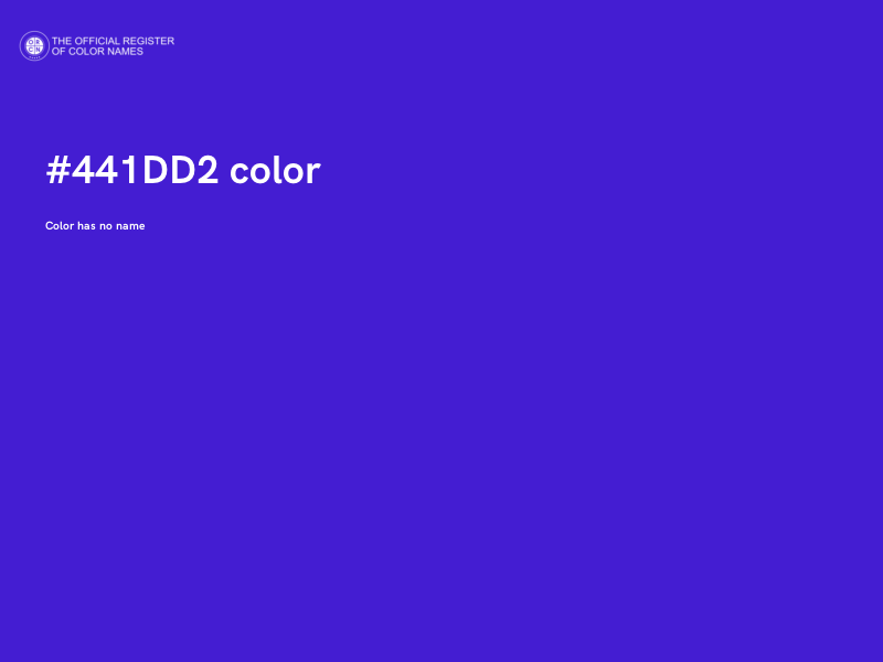 #441DD2 color image