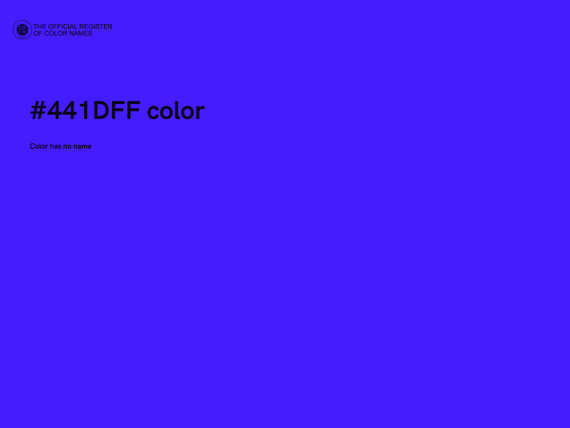 #441DFF color image