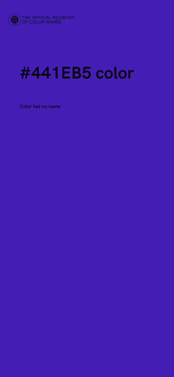 #441EB5 color image