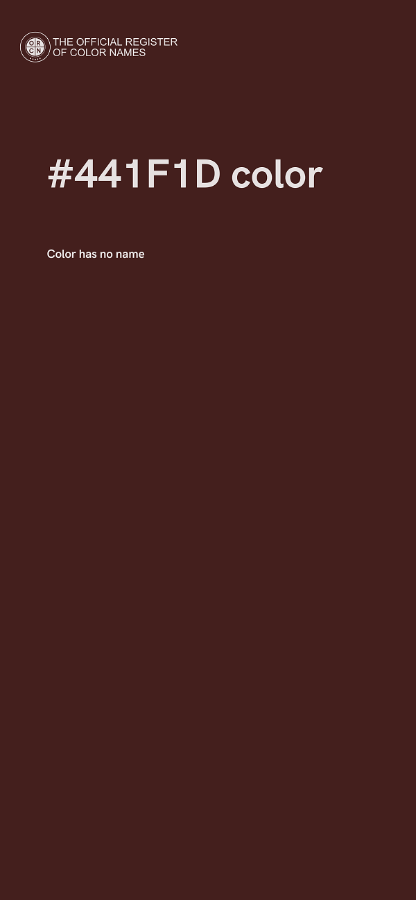 #441F1D color image