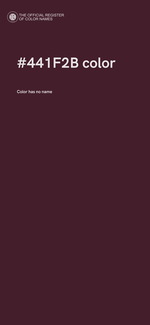 #441F2B color image