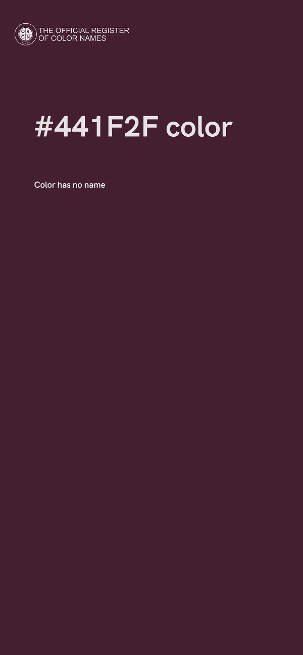 #441F2F color image