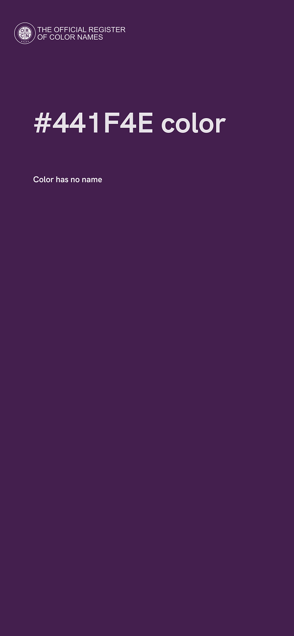 #441F4E color image