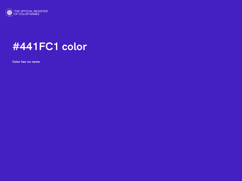 #441FC1 color image