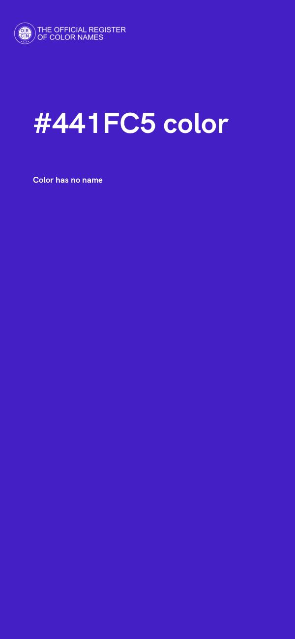 #441FC5 color image