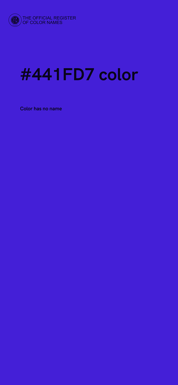 #441FD7 color image