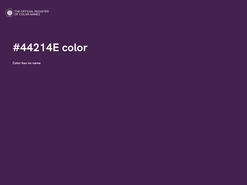 #44214E color image