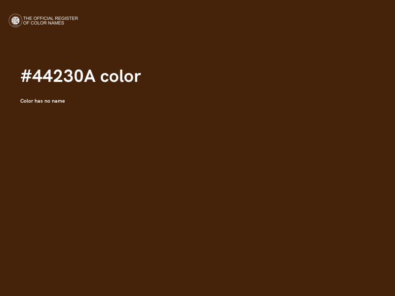 #44230A color image