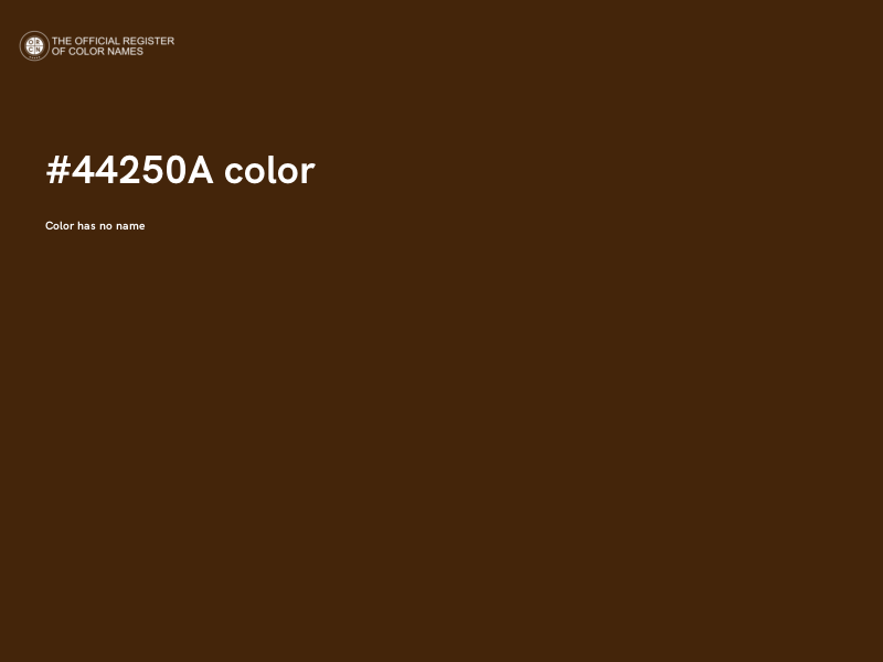#44250A color image