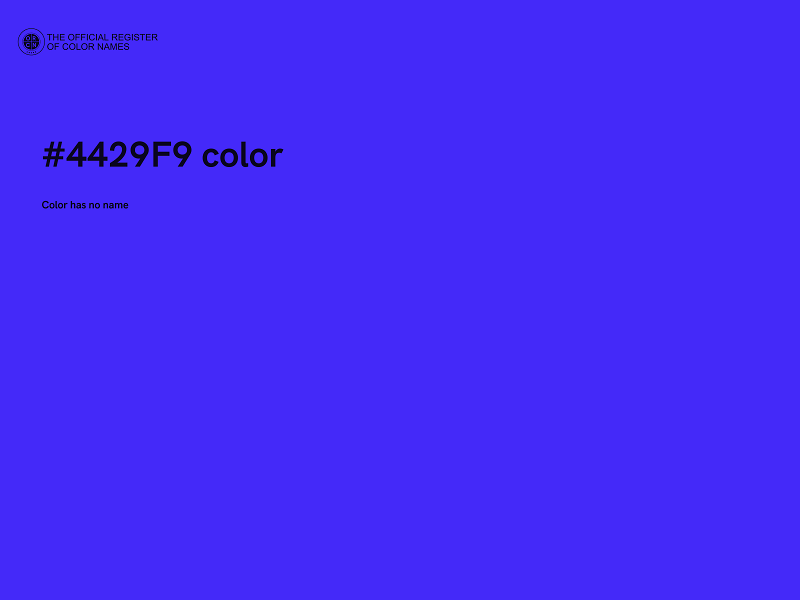 #4429F9 color image