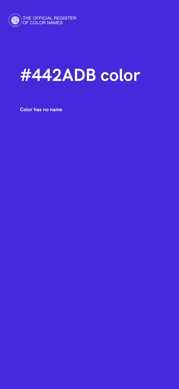 #442ADB color image