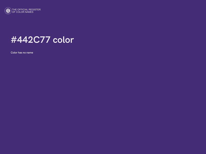 #442C77 color image