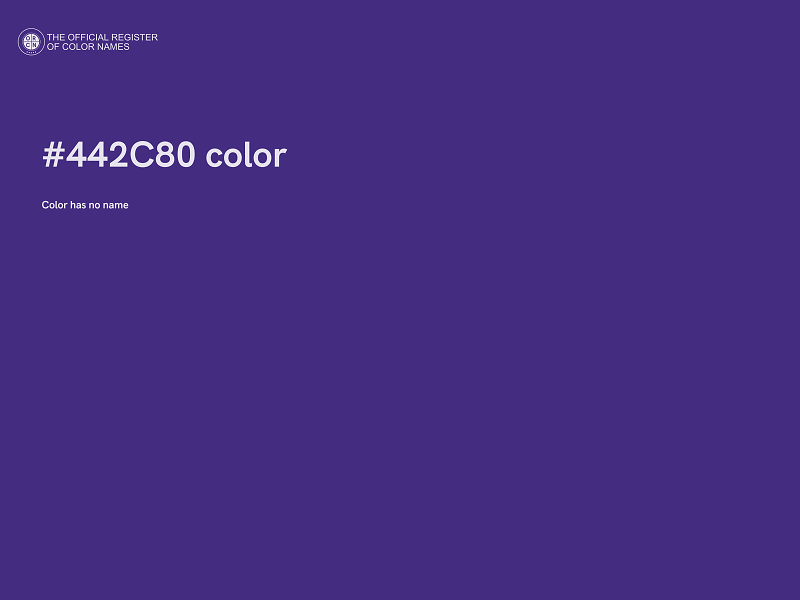 #442C80 color image