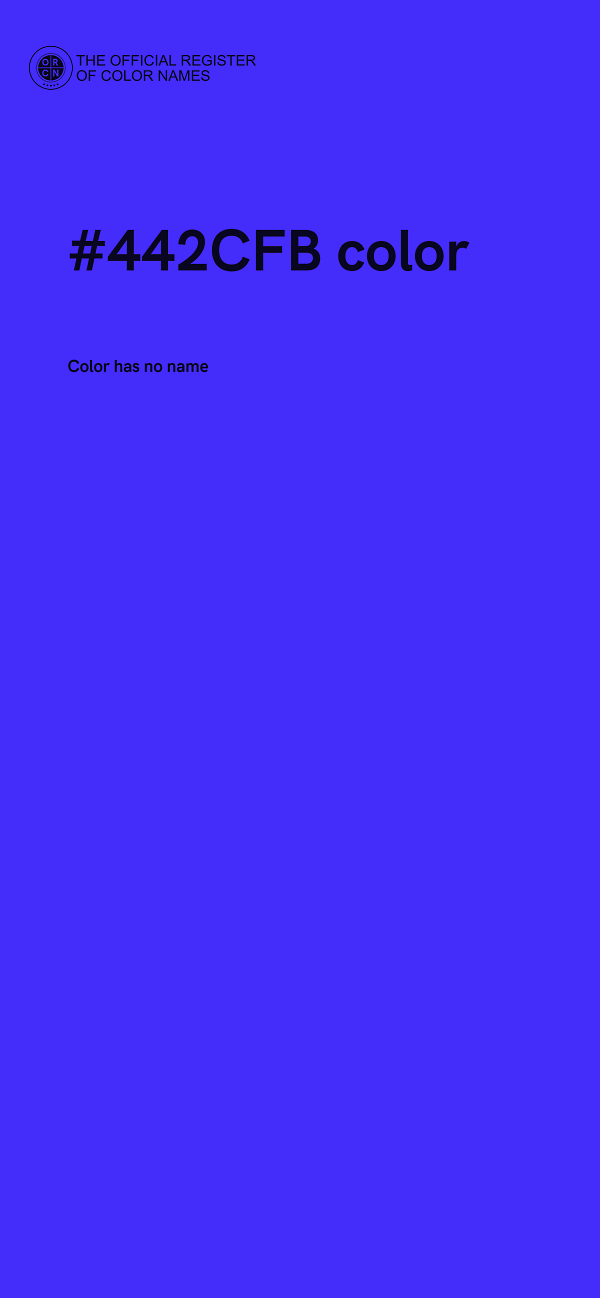 #442CFB color image