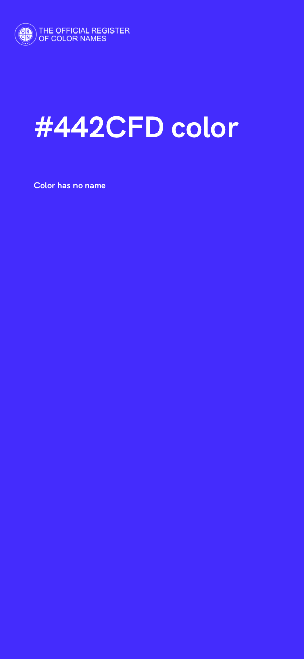 #442CFD color image
