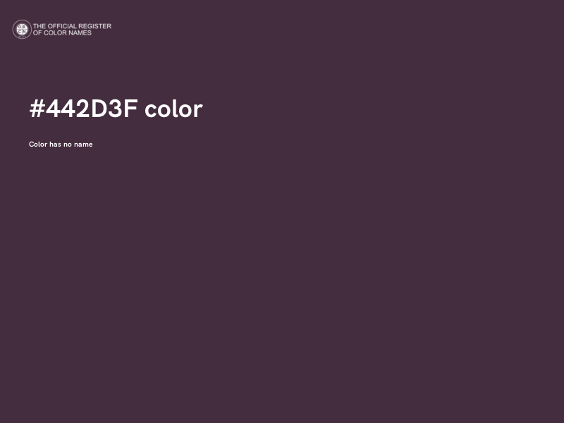 #442D3F color image