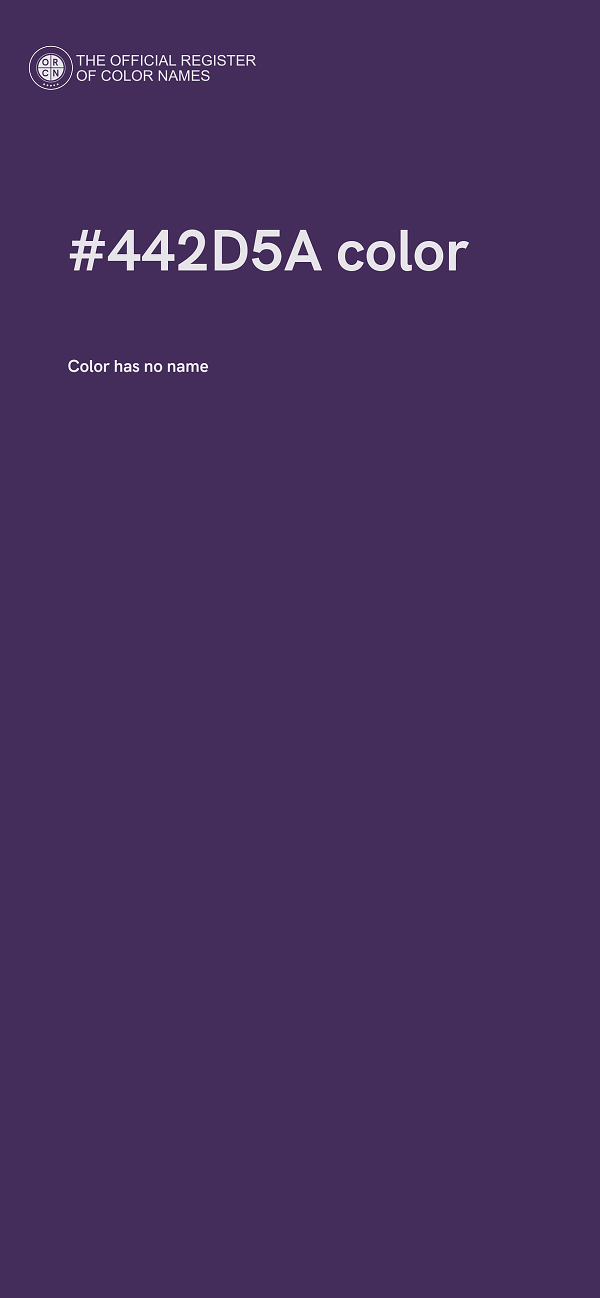 #442D5A color image