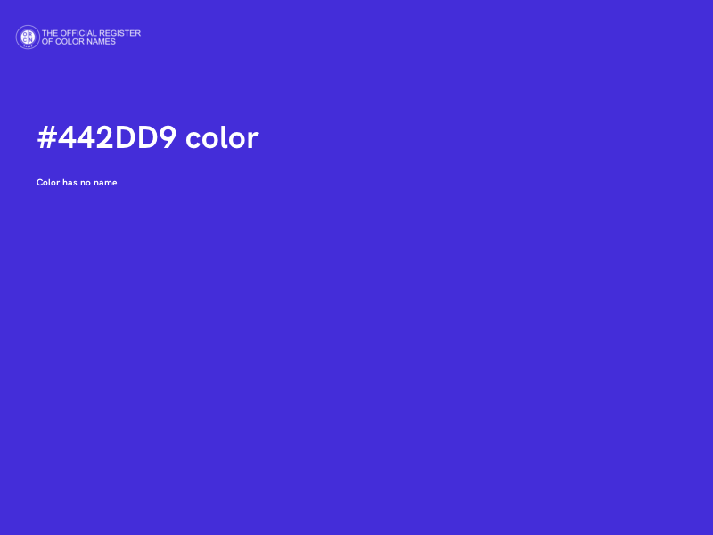 #442DD9 color image