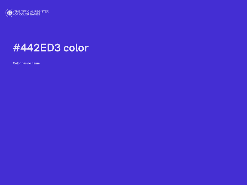 #442ED3 color image