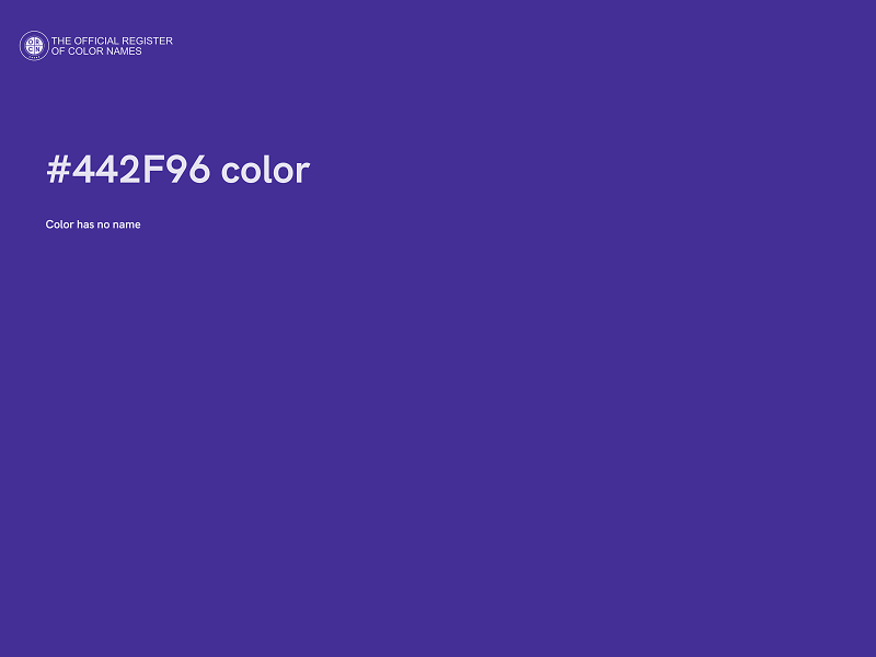 #442F96 color image