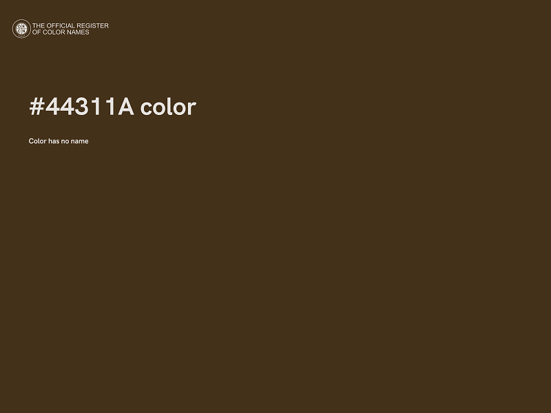 #44311A color image